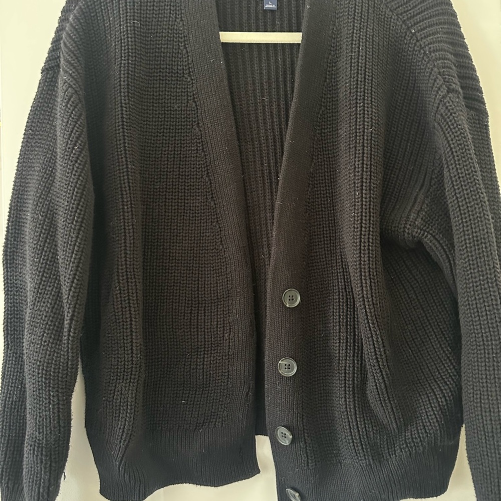 Black cardigan